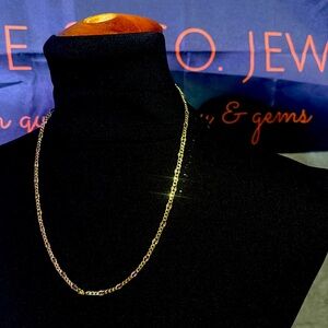 22” 4mm Cuban Valentino 18k gf diamond cut brand new